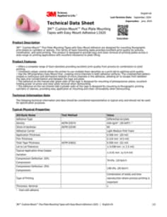 3M™ Cushion-Mount™ Plus Plate Mounting Tapes with Easy Mount Adhesive L1920