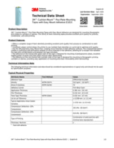 3M™ Cushion-Mount™ Plus Plate Mounting Tapes with Easy Mount Adhesive E1815