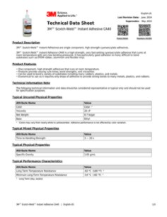 3M™ Scotch-Weld™ Instant Adhesive CA40, Clear, 1 Pound, 1 Bottle/Case ...