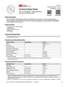 3M™ Scotch-Weld™ Toughened Epoxy Adhesive LSB360NS Green