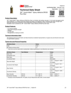 3M™ Scotch-Weld™ Epoxy Adhesive DP100 Plus Clear