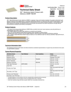 3M™ Membrane Switch Product with Adhesive 200MP 7961MP