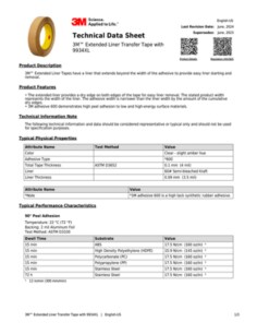 3M™ Extended Liner Transfer Tape with 9934XL