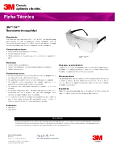 3M - Surlunettes De Sécurité OX2000, Antirayure / Antibuée, Optique