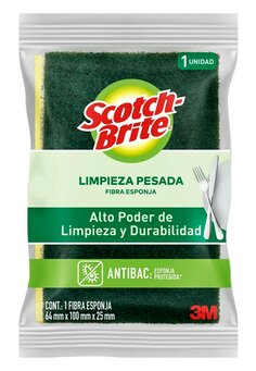 Imagen de producto de Scotch-Brite™ Limpieza Pesada Fibra Esponja 1 pack para México