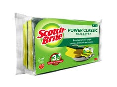 Scotch-Brite® Classic Nail Saver Scrub Sponge, 4 each/pack ,12 packs/case RO