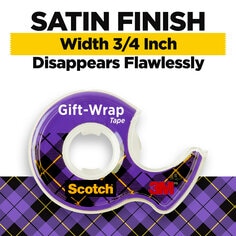 Scotch(R) Gift-Wrap Tape, 3/4 in 