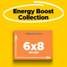 post it super sticky notes eight by six inch size lined pads one pad per pack forty five sheets per pad in energy boost color collection