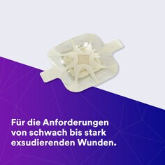 (1) Tegaderm HP Foam: Hilft bei schwach bis stark sezernierenden Wunden - 90610