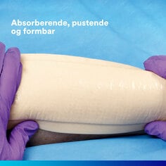 (3) Tegaderm HP Foam Non-Adhesive: Absorberende, pustende og formbar