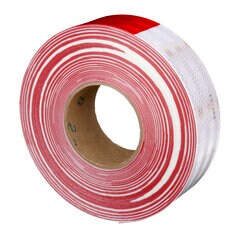 Marquages à grande visibilité pour camion Diamond Grade™ 3M™, 983-32, rouges/blancs, 2 po x 150 pi
