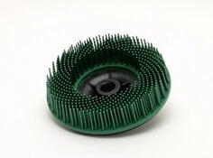 Scotch-Brite(TM) Roloc(TM) Bristle Disc Green 4.5 Inch Grade 50