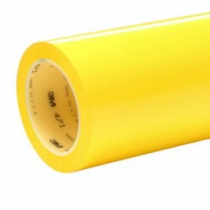 3M™ Vinyl Tape 471, Yellow, 48 in x 36 yd, 5.2 mil, 1 Roll/Case, Untrimmed image 3M™ Vinyl Tape 471, Yellow, 48 in x 36 yd, 5.2 mil, 1 Roll/Case, Untrimmedimage