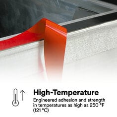 High-Temperature Engineered adhesion and strength in temperatures as high as 250 °F (121 °C)