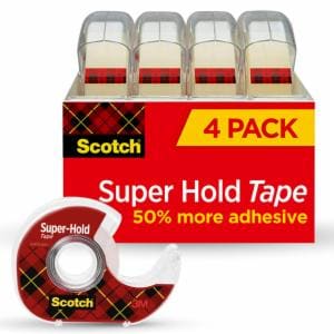 Scotch Super-Hold Tape 4198, 3/4 in. x 650 in. (19 mm x 16,5 m) image Scotch Super-Hold Tape 4198, 3/4 in. x 650 in. (19 mm x 16,5 m)image