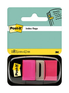 Post-it Marque-pages avec distributeur taille moyenne 25,4 x 43,2 mm rose  vif paquet de 50 680-21 - Post-It® Marque-Pagefavorable à acheter dans  notre magasin