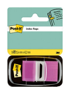 MAISON DE LA PRESSE COMTE  MARQUE-PAGES POST-IT INDEX RIGIDE 15.8X38.1MM  COLORIS STANDARDS BLEU JAUNE ROSE VIOLET LOT 4X10 UNITÉS