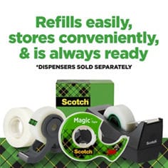 Scotch Magic Tape ¾” Width, 3” Core Boxed Tape | 3M United States