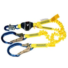 A 3M DBI-SALA Twin-Leg Stretch Web Shock-Absorbing Lanyard 1246588C