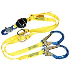 A 3M DBI-SALA Twin-Leg Tie-Back Web Shock-Absorbing Lanyard 1246596C
