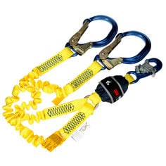 A 3M DBI-SALA Twin-Leg Stretch Web Shock-Absorbing Lanyard 1246588C