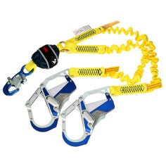 A 3M DBI-SALA Twin-Leg Stretch Web Shock-Absorbing Lanyard 1246591C