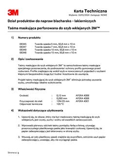 Taśma maskująca perforowana do szyb wklejanych 3M™