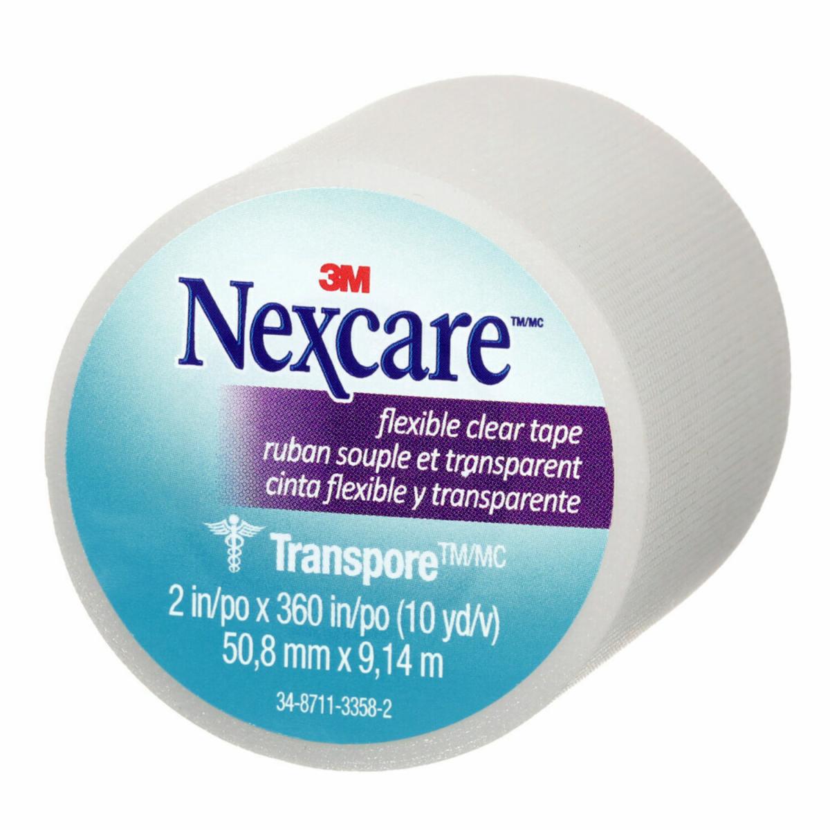 Nexcare Transpore Flexible Clear First Aid Tape 527-P2