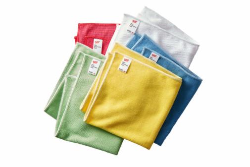 10 Chiffons Microfibre Scotch-Brite - 31x29cm - Couleurs Assorties - Absorbants Et Sans Rayures
