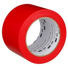 3M General Purpose Vinyl Tape 764, Red, 3 in x 36 yd, 5 mil