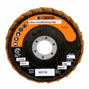 Standard Abrasives Surface Conditioning Flap Disc, 821110, 4-1/2 in x 7/8 in CRS, 5/Carton, 50 ea/Caseimage