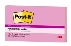 Post-it® 利貼® 狠黏™ 655S-5, 3x5吋便條紙, 粉色