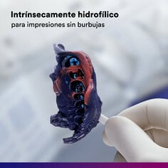 Intrínsecamente hidrofílico para impresiones sin burbujas