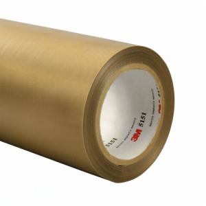 3M™ General Purpose PTFE Glass Cloth Tape 5151PL, Light Brown, 36 in x 36 yd, 5.3 mil, 1 Roll/Case image 3M™ General Purpose PTFE Glass Cloth Tape 5151PL, Light Brown, 36 in x 36 yd, 5.3 mil, 1 Roll/Caseimage