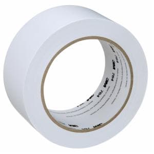 3M™ General Purpose Vinyl Tape 764, White, 2 in x 36 yd, 5 mil, 24 Roll/Case, Individually Wrapped Conveniently Packagedimage