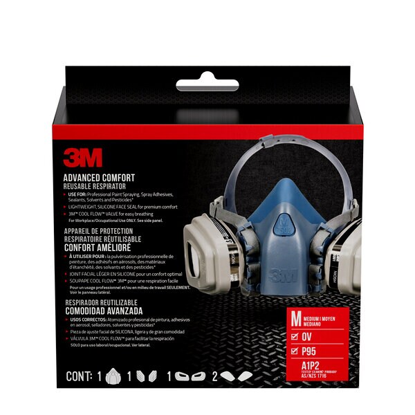 ™ Advanced Comfort Reusable Respirator 7512P1-DC