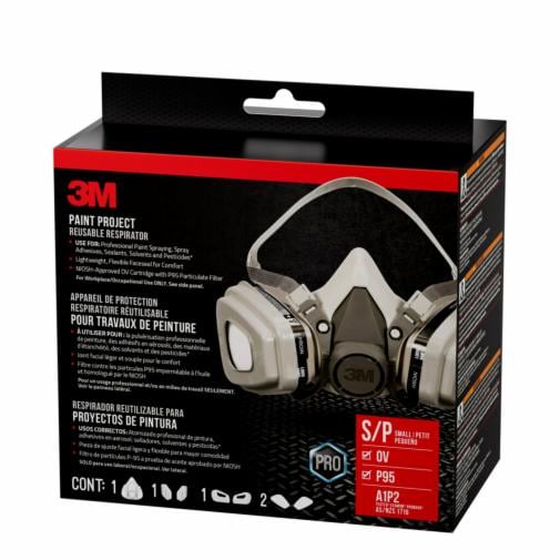 3M™ Paint Project Reusable Respirator 6111, OV/P95, Small