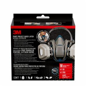 3M™ Paint Project Respirator with Quick Latch 6502QLPA1-A-PS, Size Medium, 1 Ea/Pk,4 Pks/Csimage