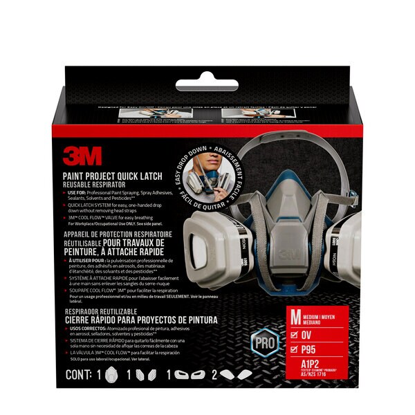 ™ Paint Project Respirator with Quick Latch 6502QLPA1-A-PS