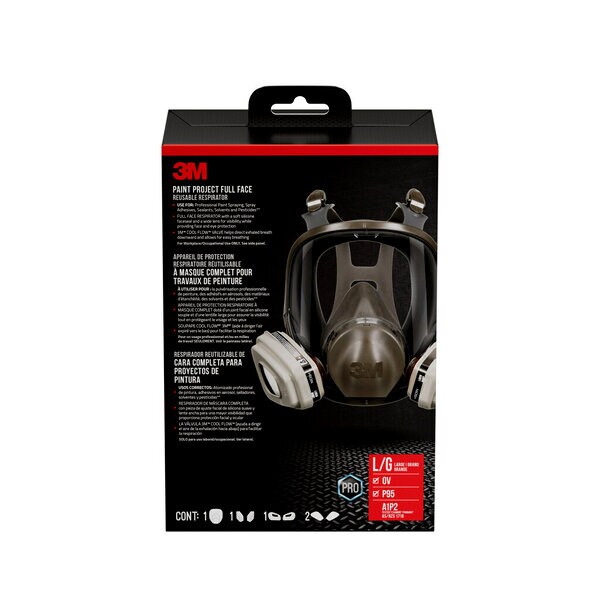 ™ Full Face Reusable Paint Project Respirator OV/P95