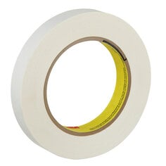 A roll of 3M Repulpable Flatback Tape R3127, White, 18 mm x 55 m, 4.2 mil