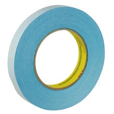A roll of 3M Repulpable Double Coated Tape R3227B, Blue, 18 mm x 55 m, 0.09 mm