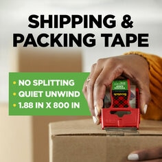 Scotch Tough grip moving and packaging tape one point eight eight inches by twenty two point two yards long 