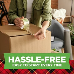 Scotch Tough grip moving and packaging tape one point eight eight inches by twenty two point two yards long 