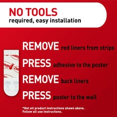 Command™ Small Poster Strips