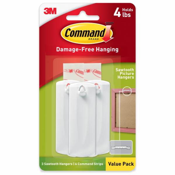 Command Sawtooth Picture Hangers Value Pack 17042-ES