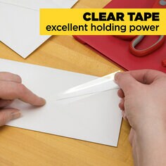 Transparent tape three fourth inch wide and one thousand inches long 3 rolls per pack