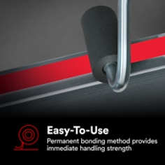 3M™ VHB™ Tape 4941F is a double-sided tape comprised of a multi-purpose acrylic adhesive with a conformable, foam core backed on a 5 mil red polyethylene film liner, delivering a total thickness of 45 mil (1.1 mm) when applied. This tape provides an excellent balance of strength, conformability, and adhesion to high and medium surface energy materials, making it a smooth, seamless alternative to rivets, welds, and screws. These unique attributes equip 3M™ VHB™ Tape 4941F to take on many bonding and sealing applications, including attaching metal panels to frames and stiffener attachment. Discover new ways to design thanks to the versatility, viscoelasticity, and powerful bonding potential of 3M™ VHB™ Tape 4941F.