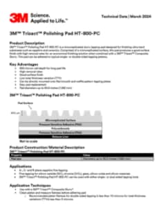 3M™ Trizact™ Polishing Pad HT-800-PC TDS