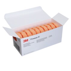 3M Finesse-it Foam Buffing Pad, 43941, Orange, 95 mm, 3-3/4 in, Convolute